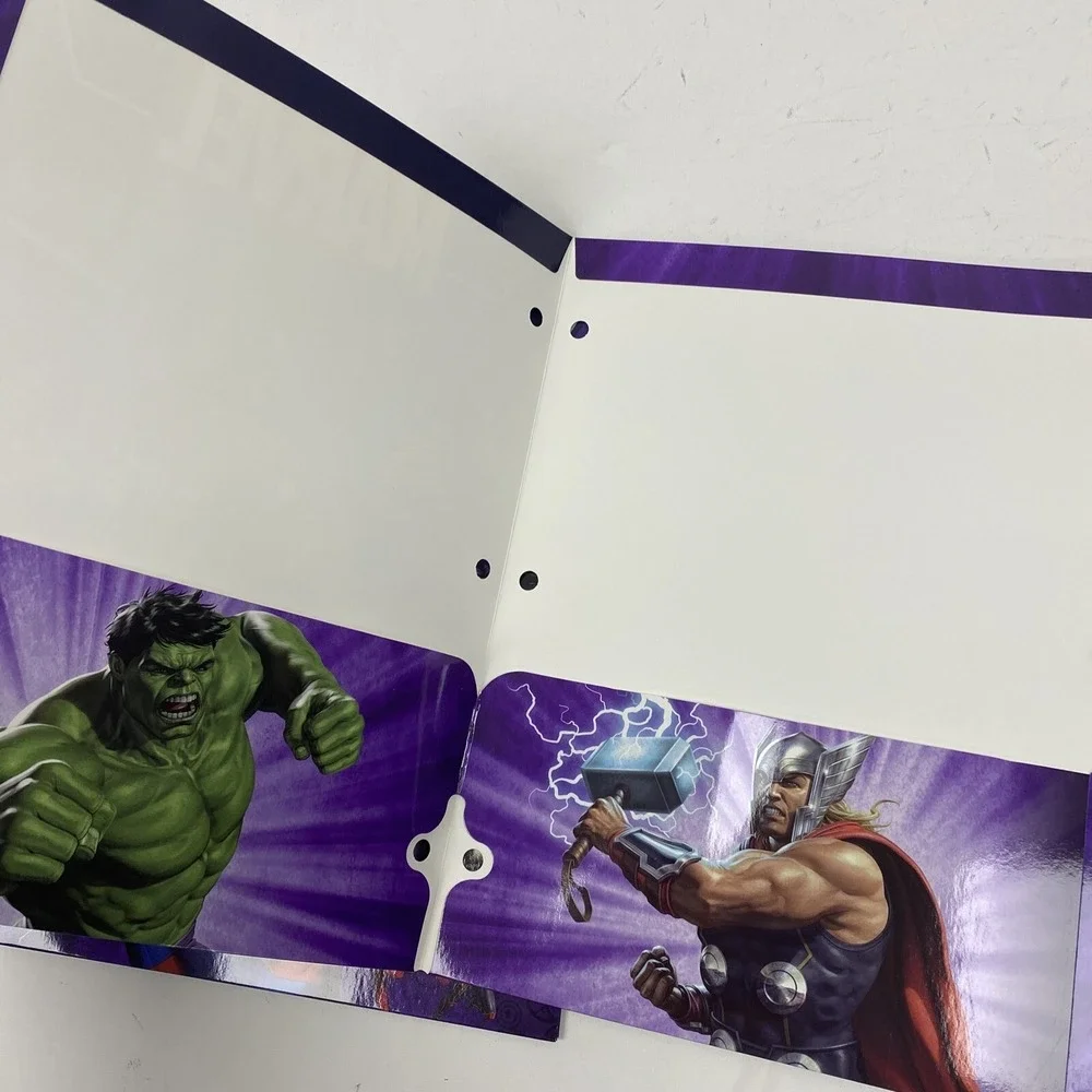 x4 Marvel Universe 2 Pocket Portfolio Folder, 3-Hole Punched for Binder new